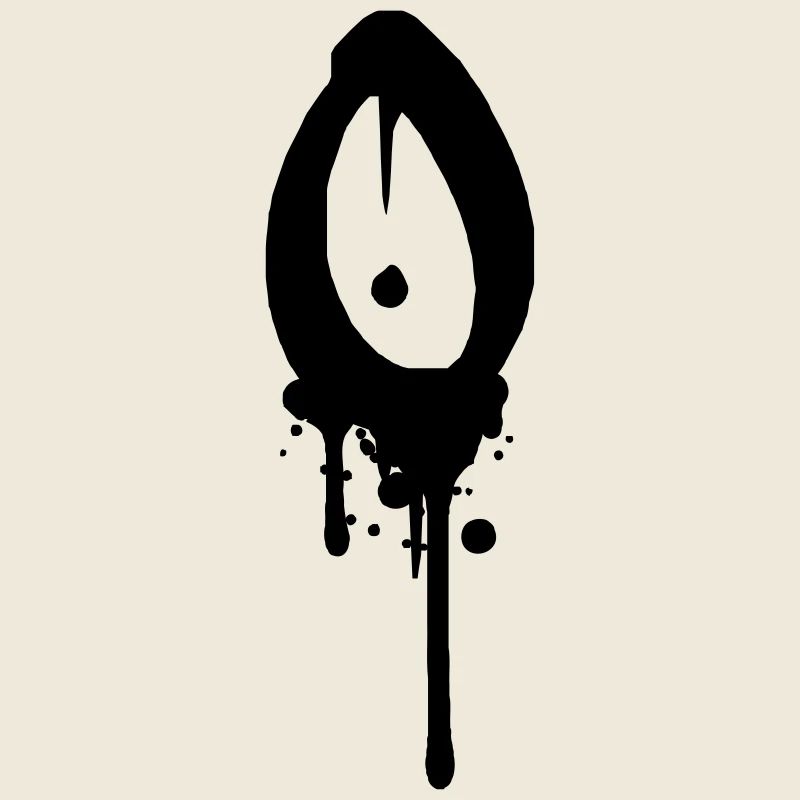 O graffiti anneau cercle chute Farbklex spray