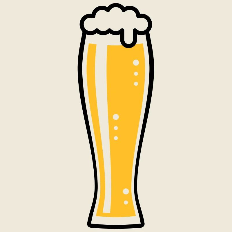 Wheat Beer Glass (Weiss Beer / Beer Drinker / 2C)