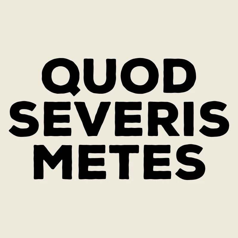 Quod severis metes Du erntest was du säst Latein