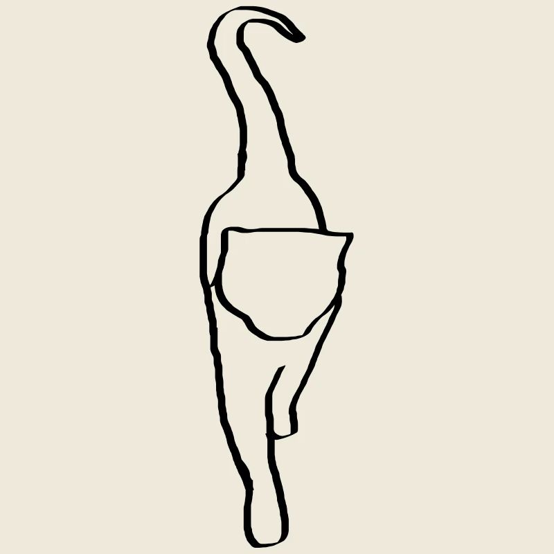 Katze Zeischnung Silhoette 1 Geschenk