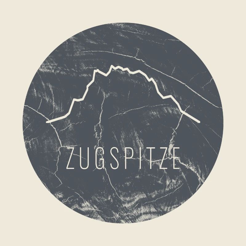 Zugspitze Kontur auf Holzplatte