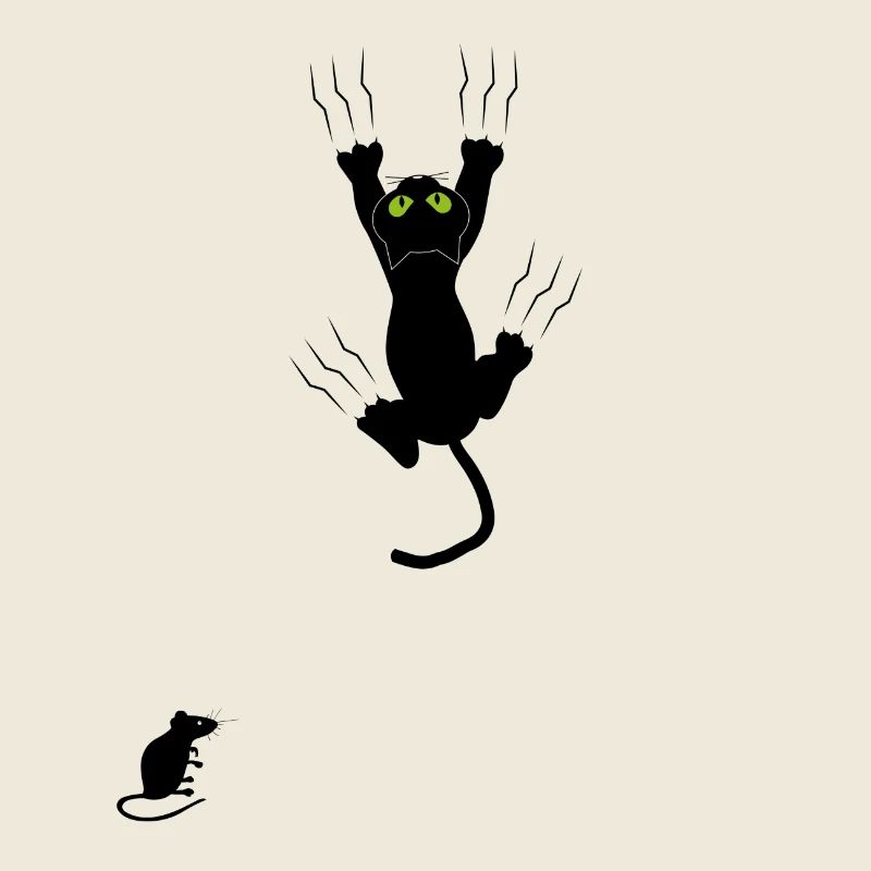 Night Eyes Neon Cat