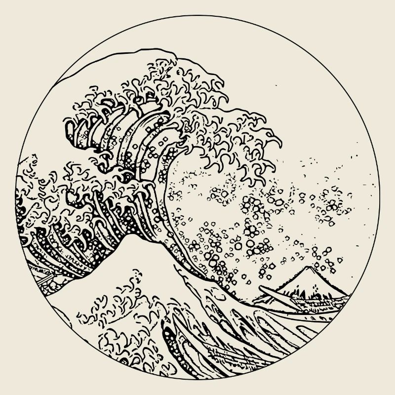 Vague en noir et blanc
