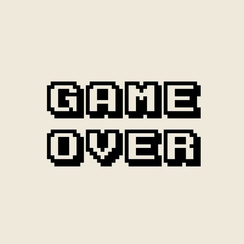 Arcade Game Over Noir