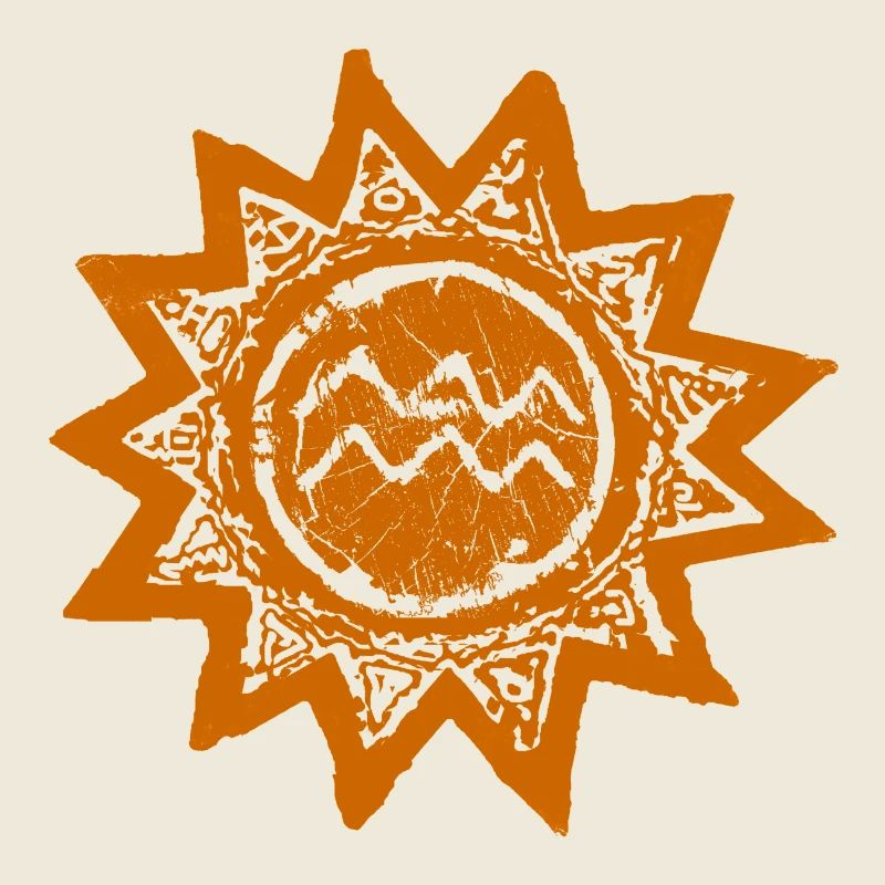 Astrological Aquarius Sun Print