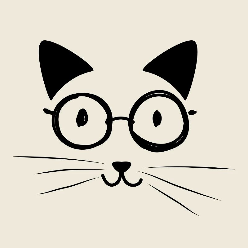 funny cat face cat kitten gift