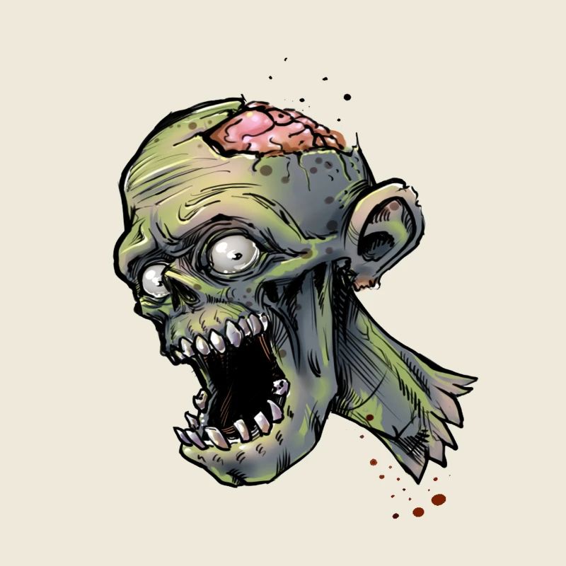 Zombie in einer Zombieapokalypse