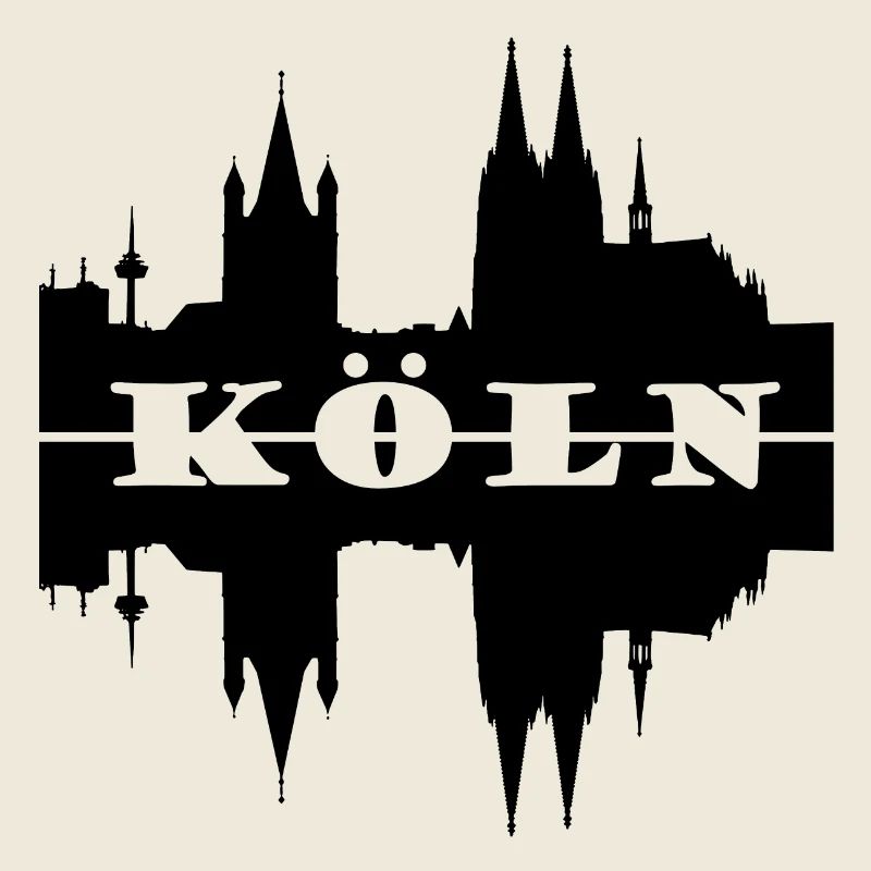 Koeln skyline silhouette