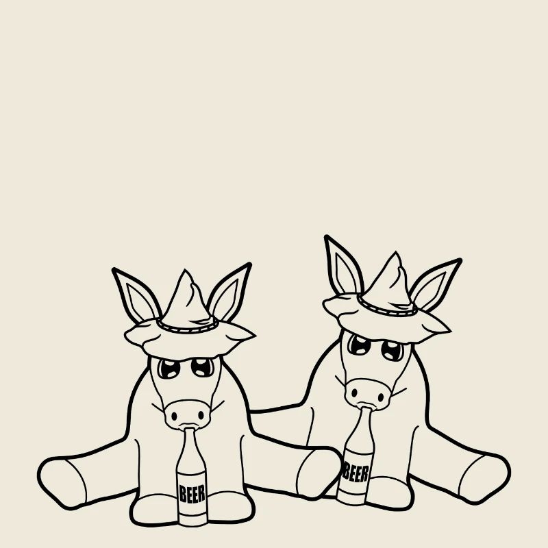 2 freunde team bayern hut bier alkohol