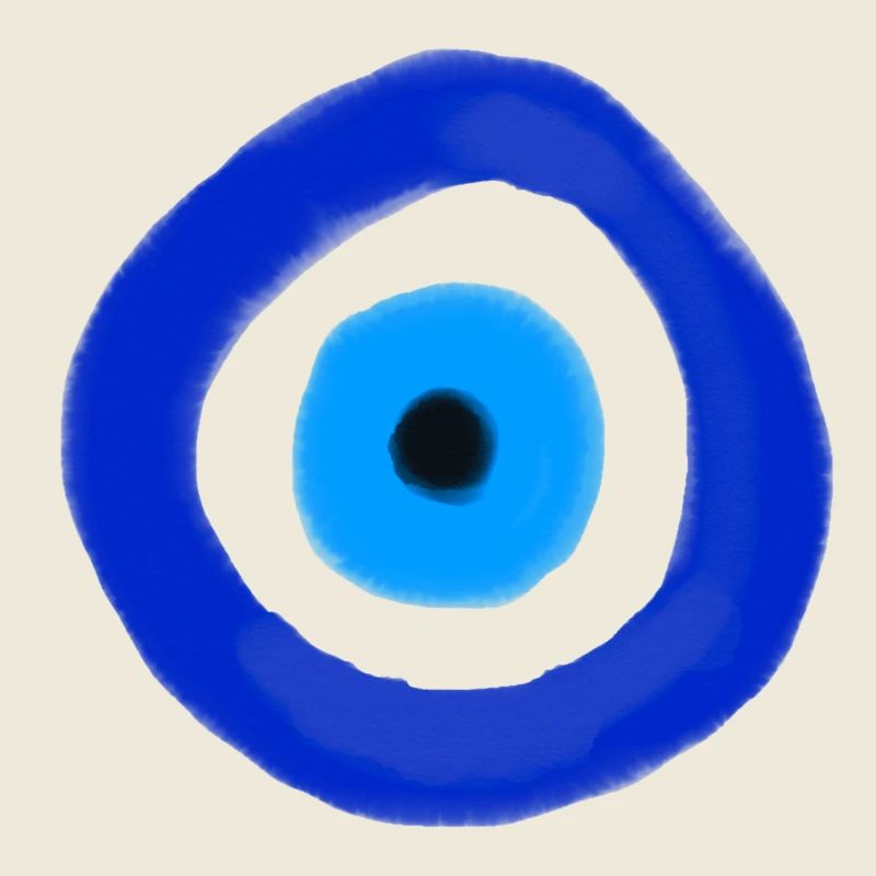 Blue Orbit Eye Abstract