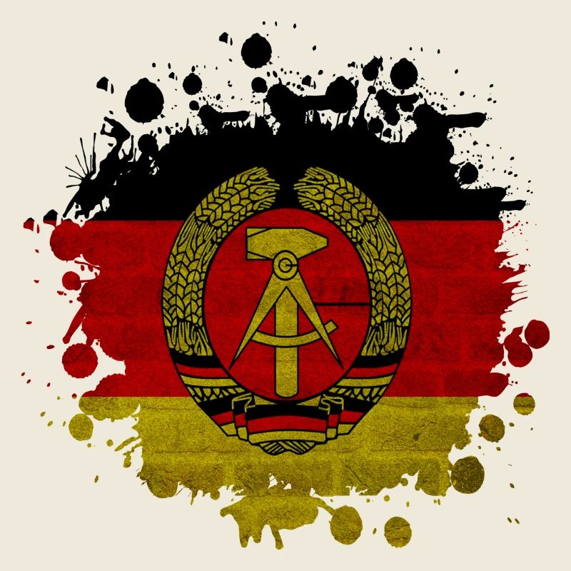 DDR Fleck Klecks / Geschenk Flagge Ostdeutschland