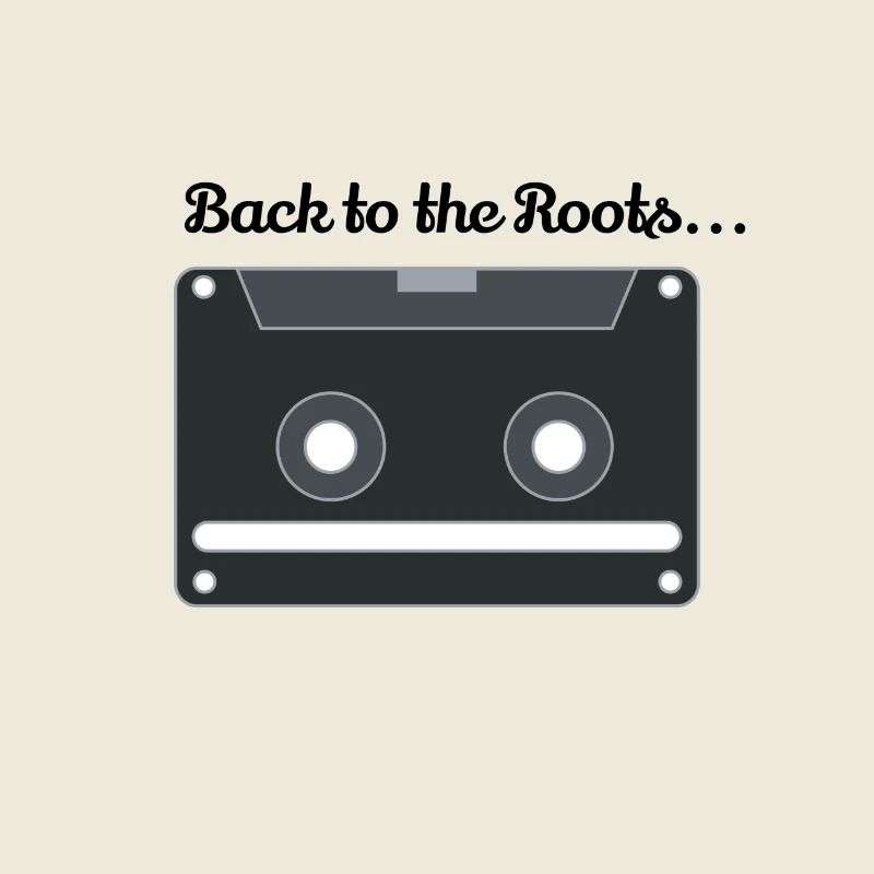 Kassette Gesicht Retro