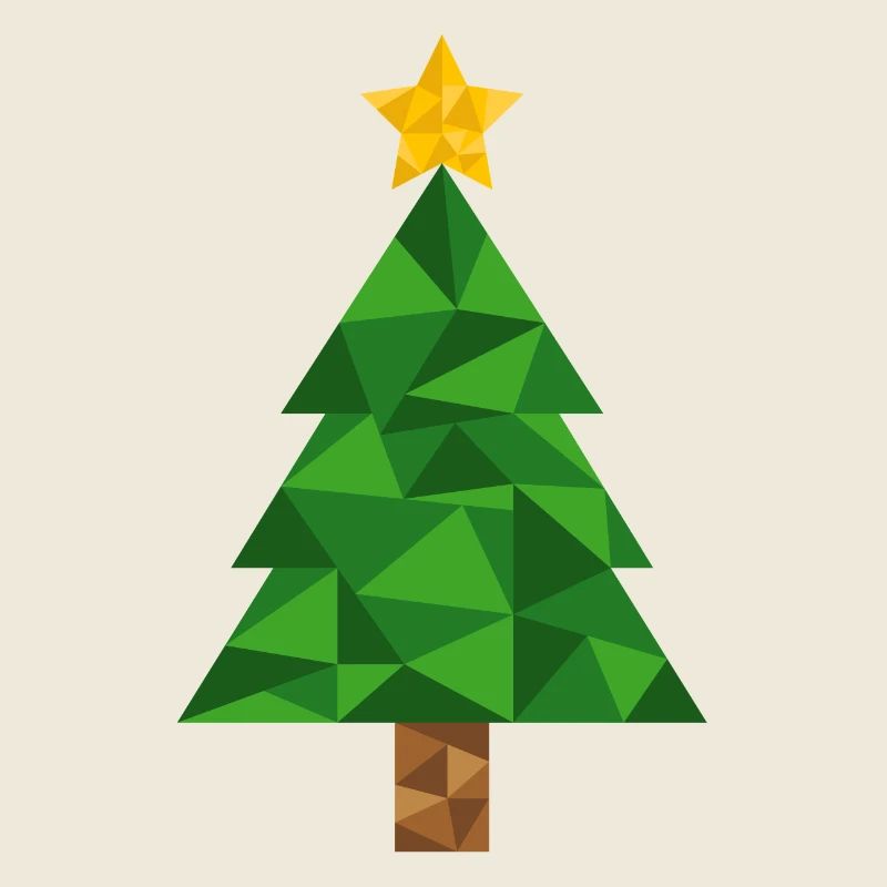 Weihnachtsbaum Polygon Christbaum Weihnachten Xmas