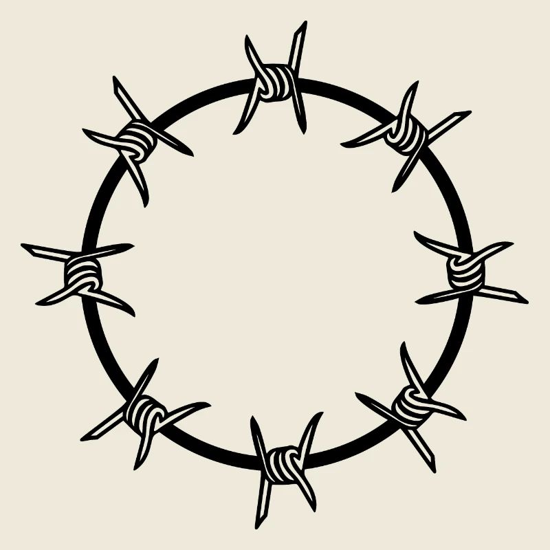 Stacheldraht Kreis Kreisform