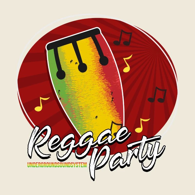 Reggae Party Drum Tee