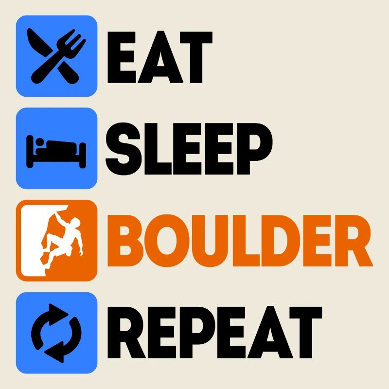 Boulder Bouldern Klettern Ohne Seil Spruch