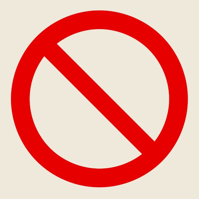 Rotes Verboten Symbol Muster