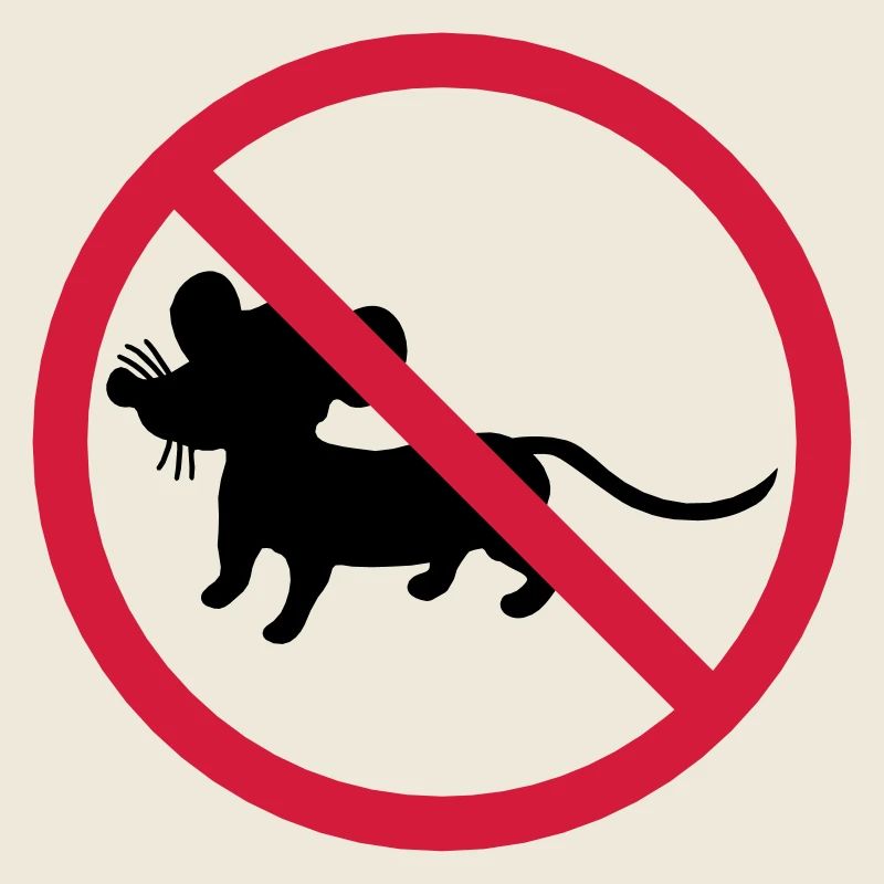 verboten schild zone keine maus symbol maeuschen s