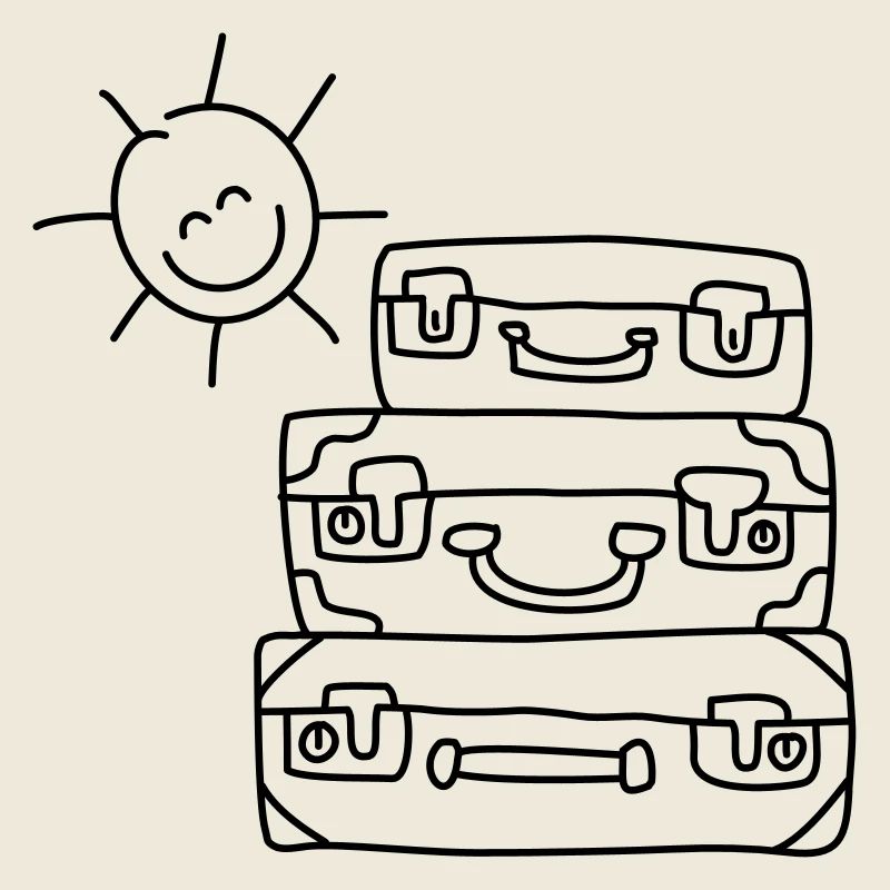koffer sonne urlaub