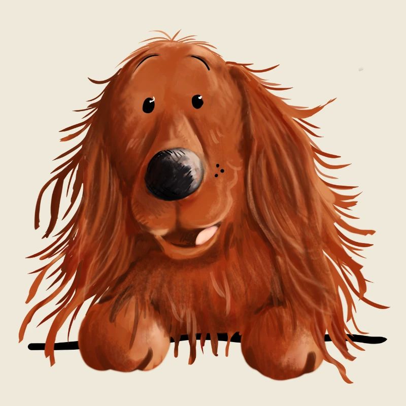 Neugieriger Irish Setter
