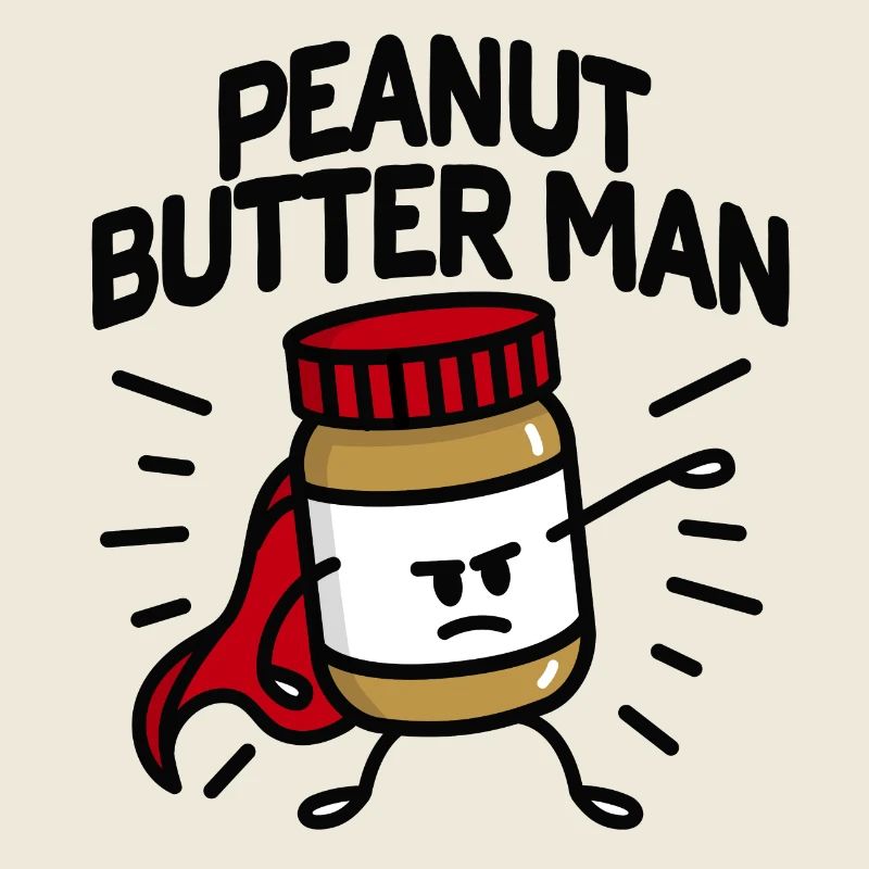 Peanut butter man (place on light background)