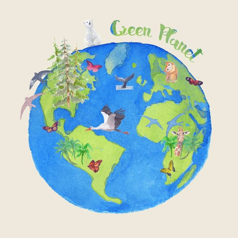 Planète verte - planète