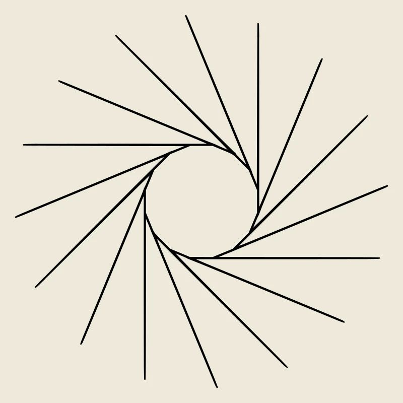 Coole Form, wie eine Sonne.