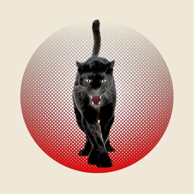 Black Cougar schwarzer Panther CB Cat Black