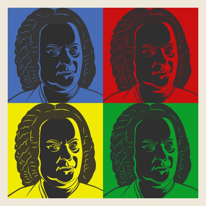 Johann Sebastian Bach Im Warhol Style