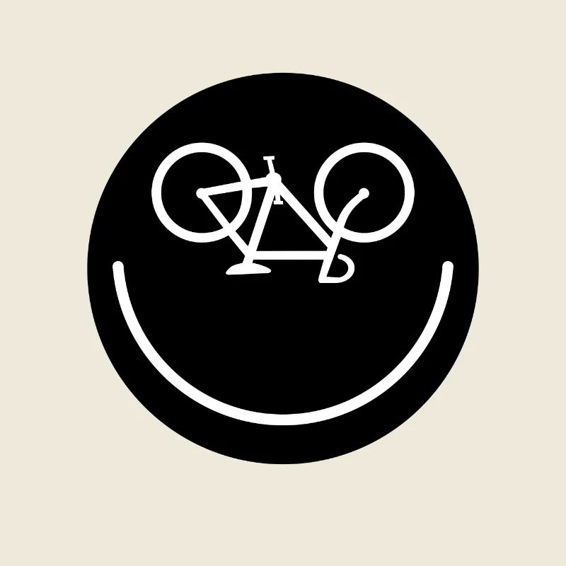 Bicycle smile, sticker