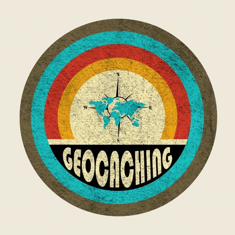 Design vintage de géocaching