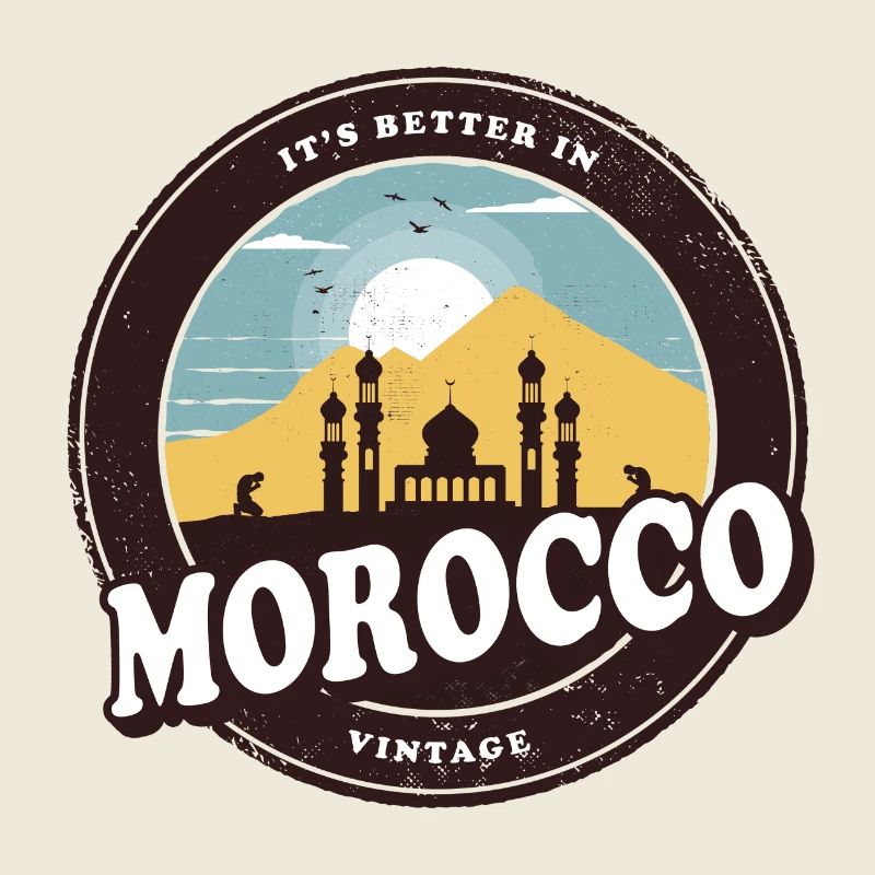 Marokko Vintage Moschee Design