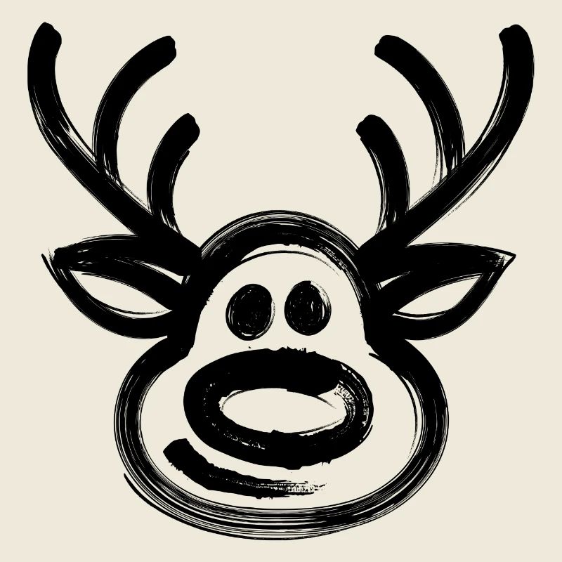 Noël Rennier visage Cerf