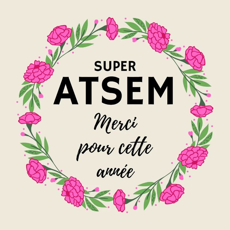 Super Atsem Merci pour cette année fleurs rose