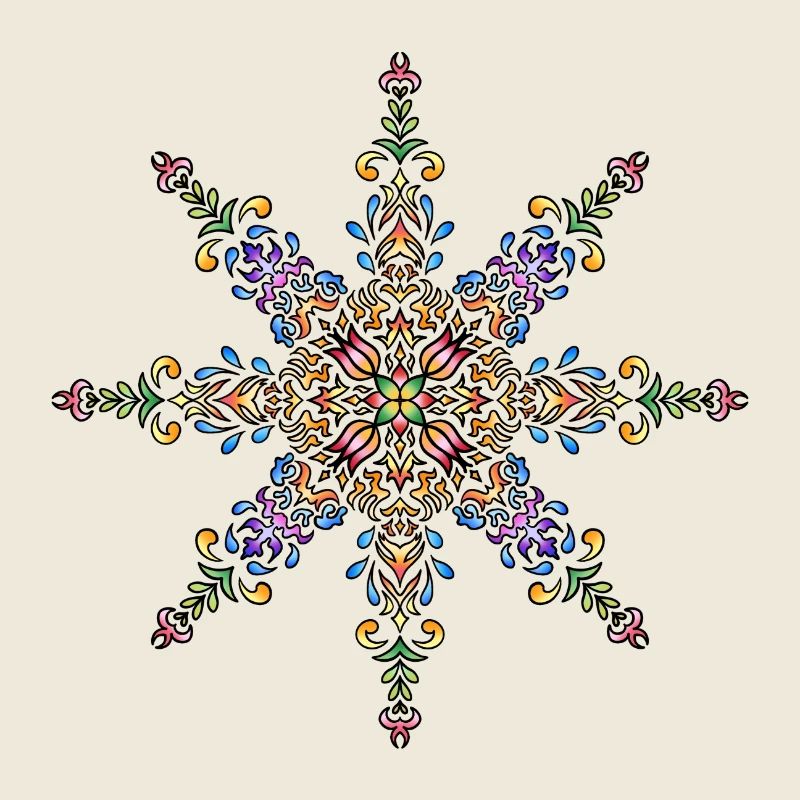 Mandala | Bunt | Leben | Geschenkidee