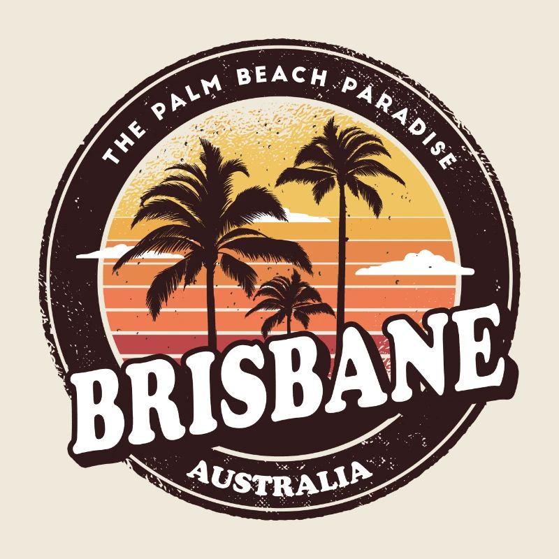 Brisbane Australia Vintage Beach Design