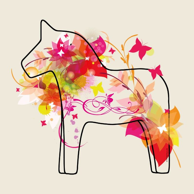 Dala Cheval Coloré