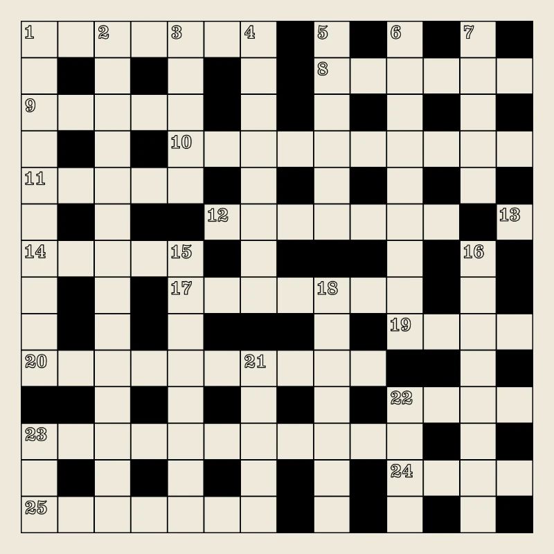 Rétro noir blanc mots croisés motif