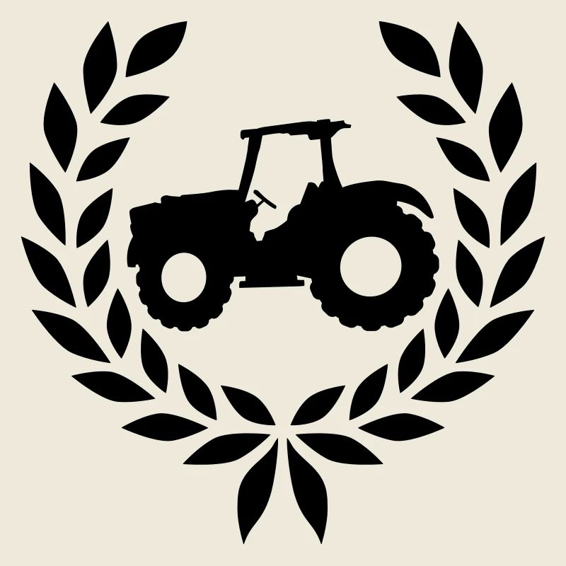 Lorbeerkranz Bauernhof Traktor
