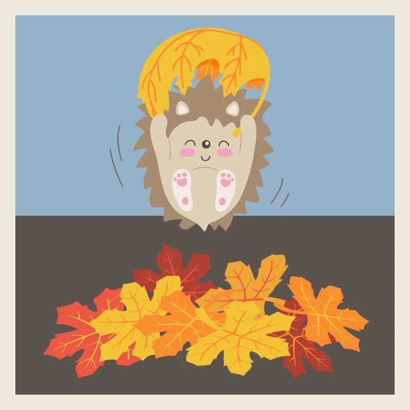 Hérisson tendre à feuilles