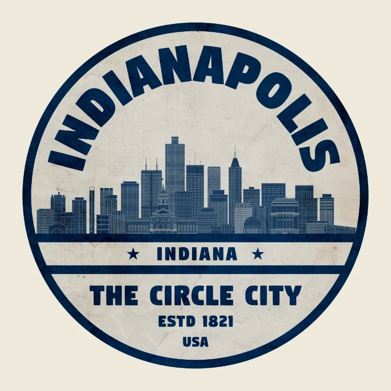 Indianapolis Skyline County Town