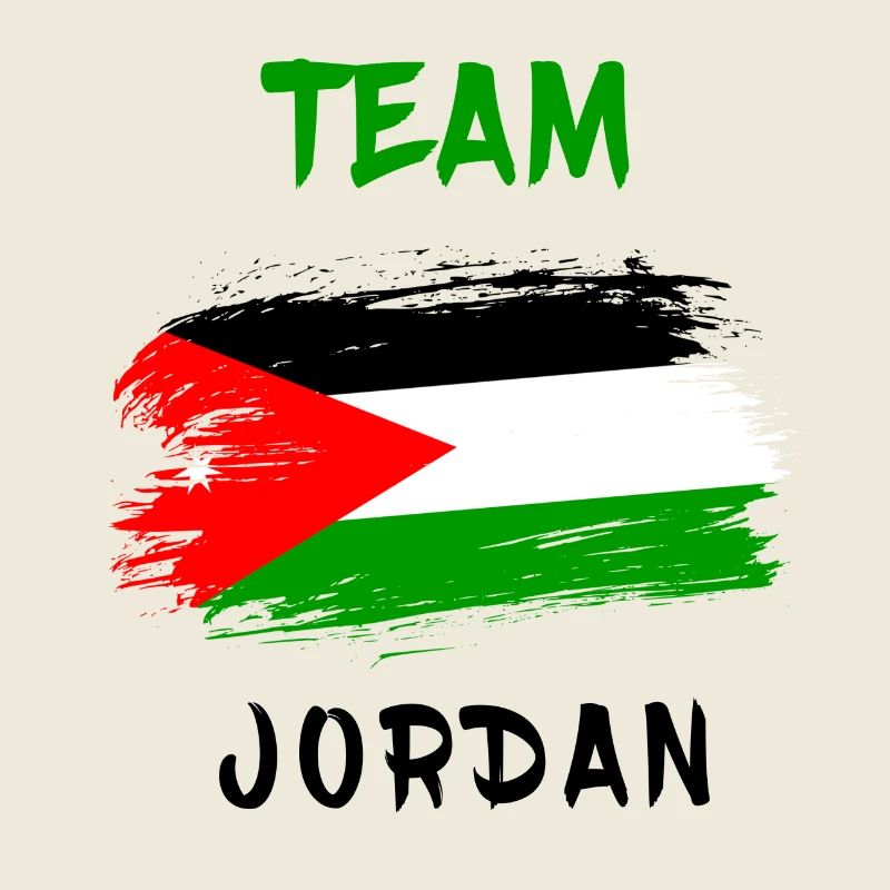 Jordanien Team Flaggen Design