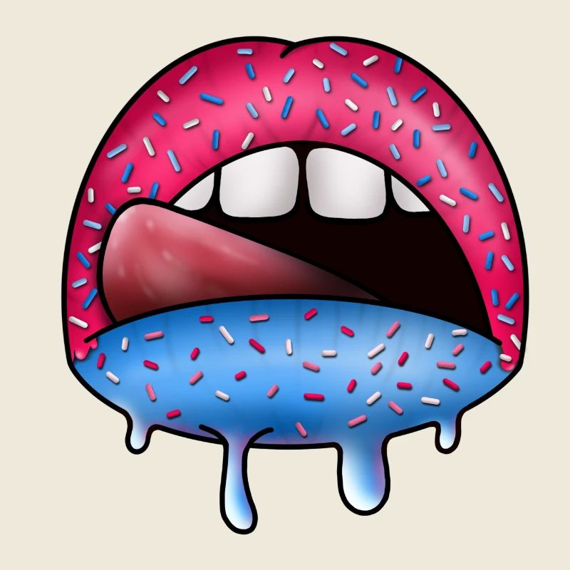Zuckerlippen Neon Tropfkunst