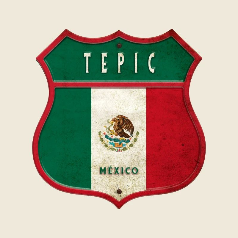 Tepic Mexiko Wappen Design