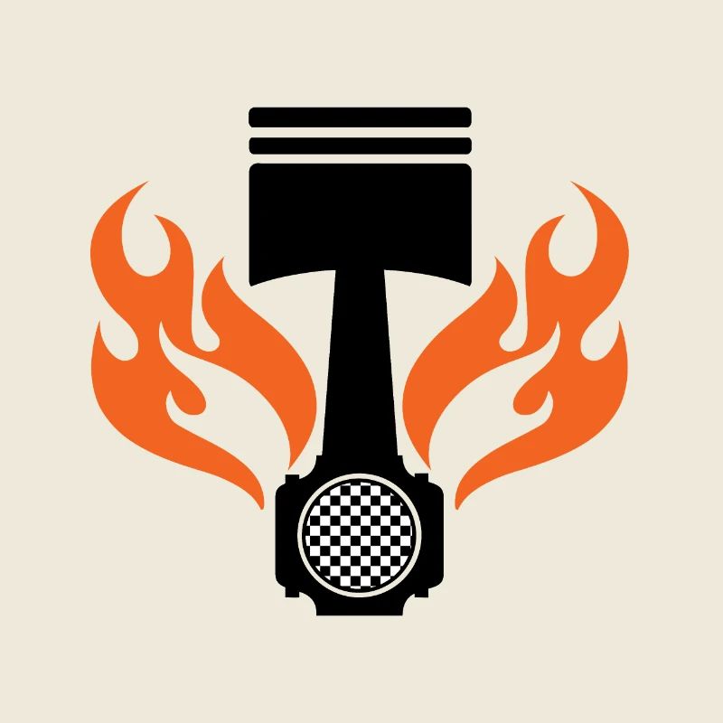 Flammenkolben - Auto Auto Rennen - Auto Auto Fenster