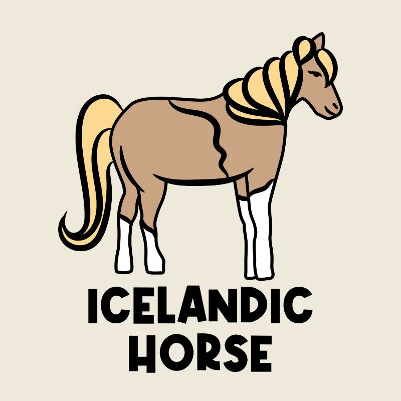 Islandpferde Pferdenarr Haflinger Ross Spruch