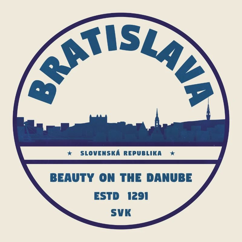 Bratislava Danube Skyline Emblem
