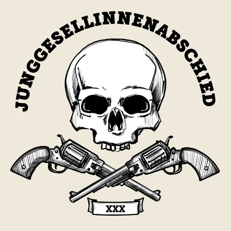 Junggesellinnenabschied 2023 Schädel (MC) (Black)