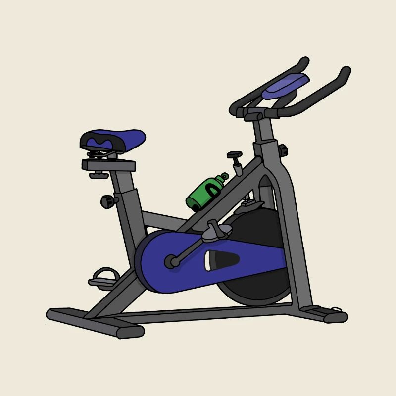 Blue Spin Bike