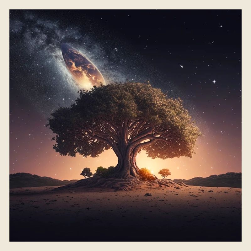 Weltenbaum im Kosmos